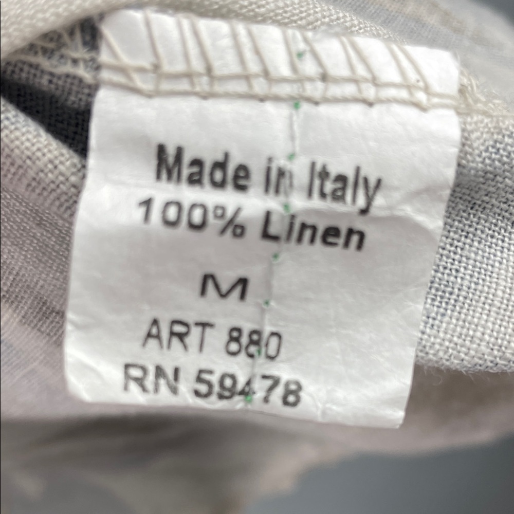 Terzo Millennio Floral Linen Top Size M - Picture 5 of 5